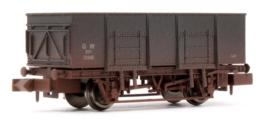 20t Steel Mineral Wagon GWR 33240 - Weathered