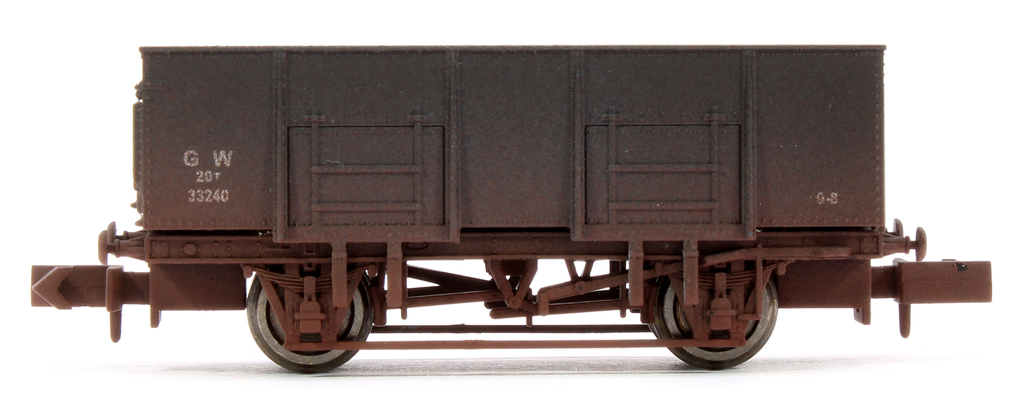 20t Steel Mineral Wagon GWR 33240 - Weathered