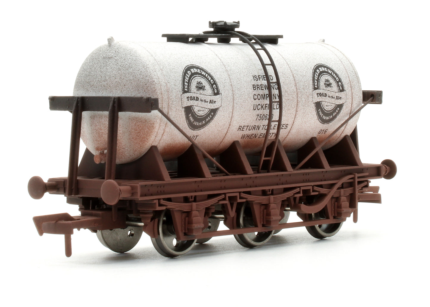 Pre-Owned 6 Wheel 10T No.016 Tank Wagon 'Isfield Brewing Co - Toad in the Ale' - Weathered (Limited Edition for Simply Southern)