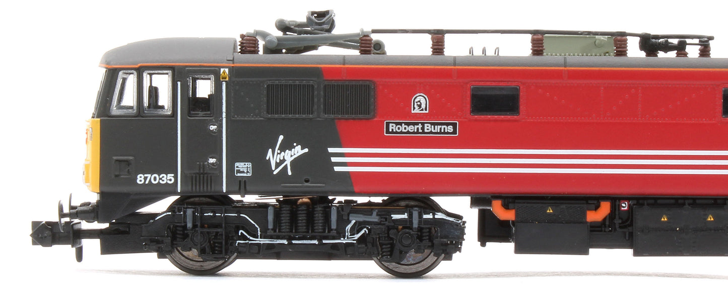2D-087-003 Class 87 Robert Burns 87035 Virgin Trains Electric Locomotive