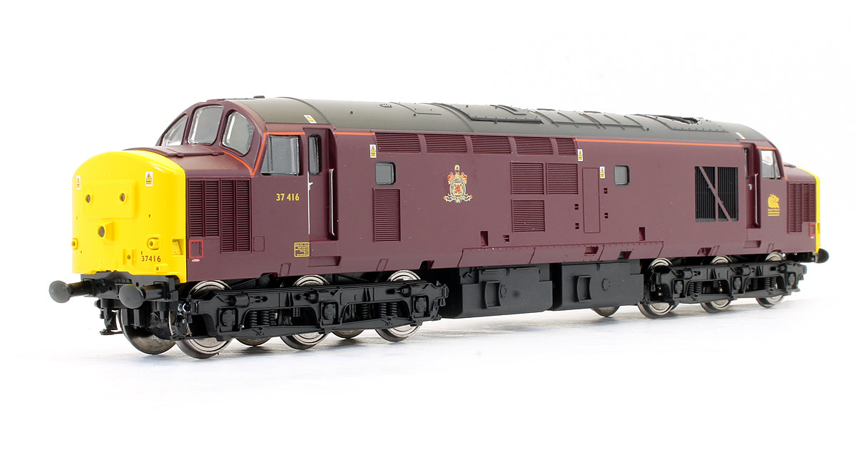 Pre-Owned V2018 Royal Scotsman Maroon With EW&S Branding Class 37416 Diesel Locomotive