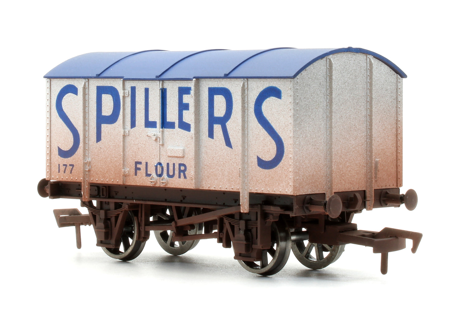 Pre-Owned 4F-013-040 Spillers 177 Gunpowder Van - Weathered