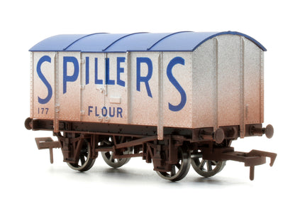 Pre-Owned 4F-013-040 Spillers 177 Gunpowder Van - Weathered