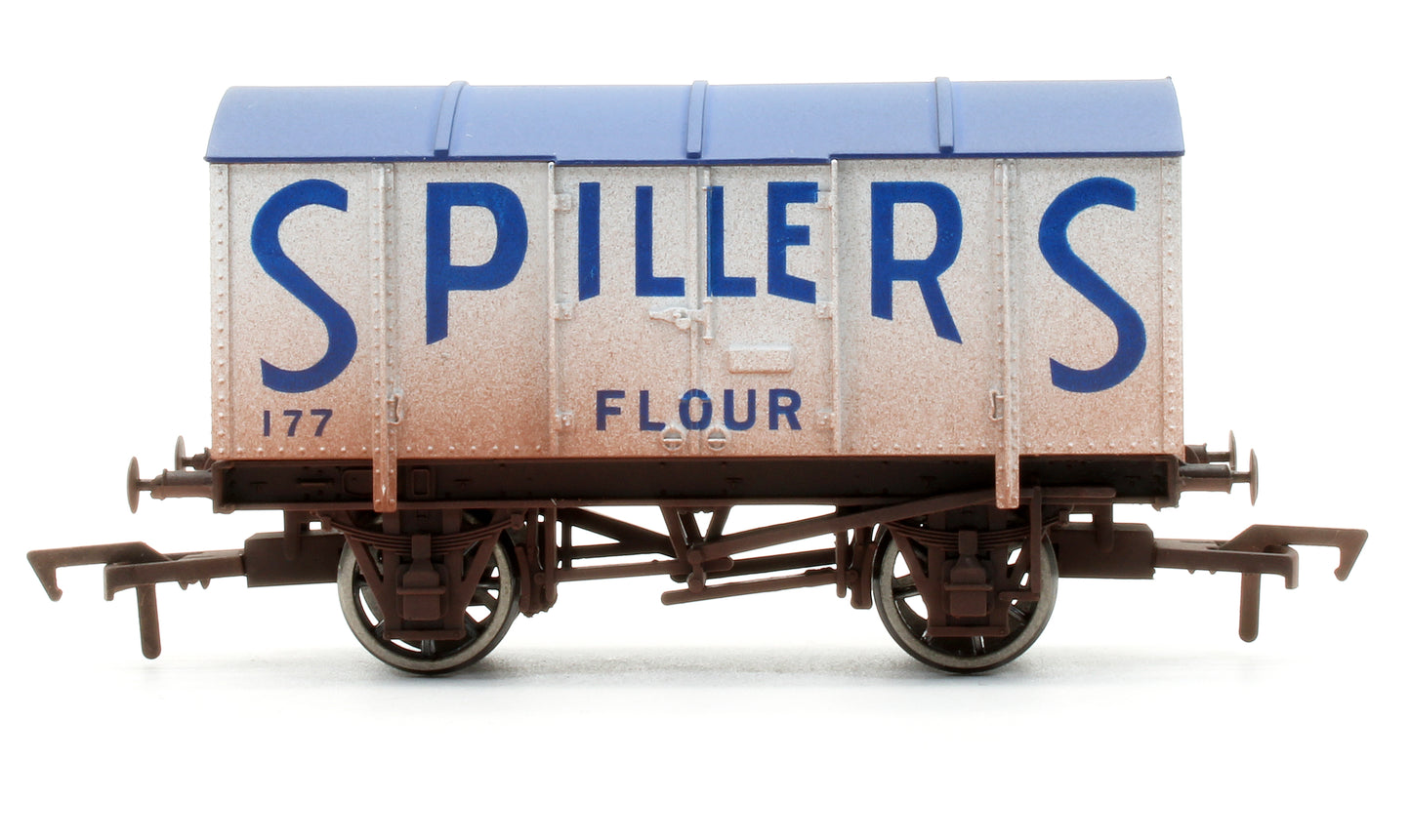 Pre-Owned 4F-013-040 Spillers 177 Gunpowder Van - Weathered