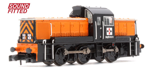 Class 14 D2/9531 NCB British Oak Orange & Black Diesel Locomotive - DCC Sound