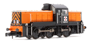 Class 14 D2/9531 NCB British Oak Orange & Black Diesel Locomotive