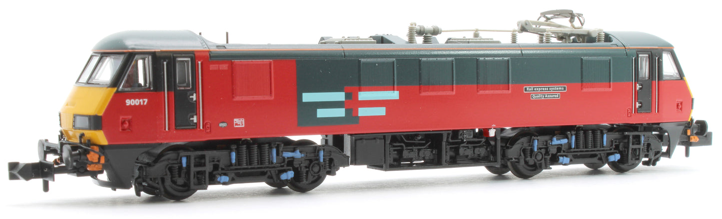 Class 90/0 90017 'Rail Express Systems Quality Assured' Rail Exp. Sys. Electric Locomotive