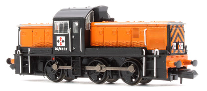 Class 14 D2/9531 NCB British Oak Orange & Black Diesel Locomotive