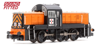 Class 14 D2/9531 NCB British Oak Orange & Black Diesel Locomotive - DCC Sound