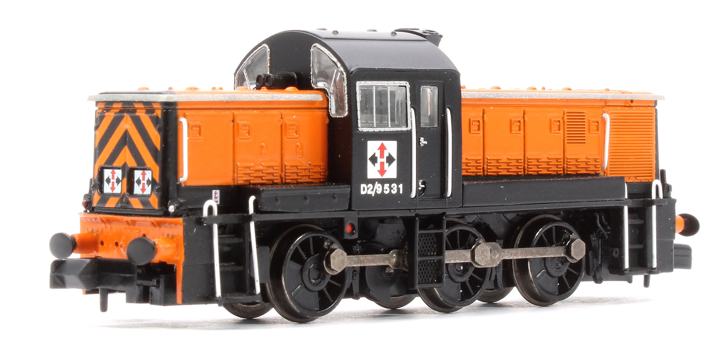 Class 14 D2/9531 NCB British Oak Orange & Black Diesel Locomotive