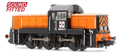 Class 14 D2/9531 NCB British Oak Orange & Black Diesel Locomotive - DCC Sound