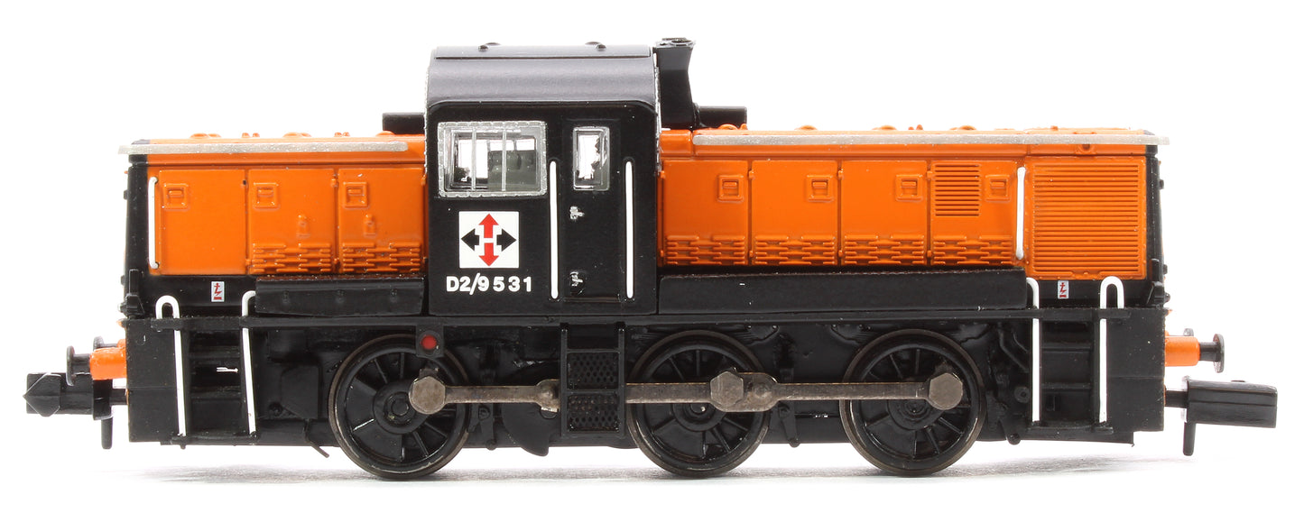 Class 14 D2/9531 NCB British Oak Orange & Black Diesel Locomotive