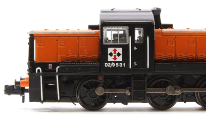 Class 14 D2/9531 NCB British Oak Orange & Black Diesel Locomotive