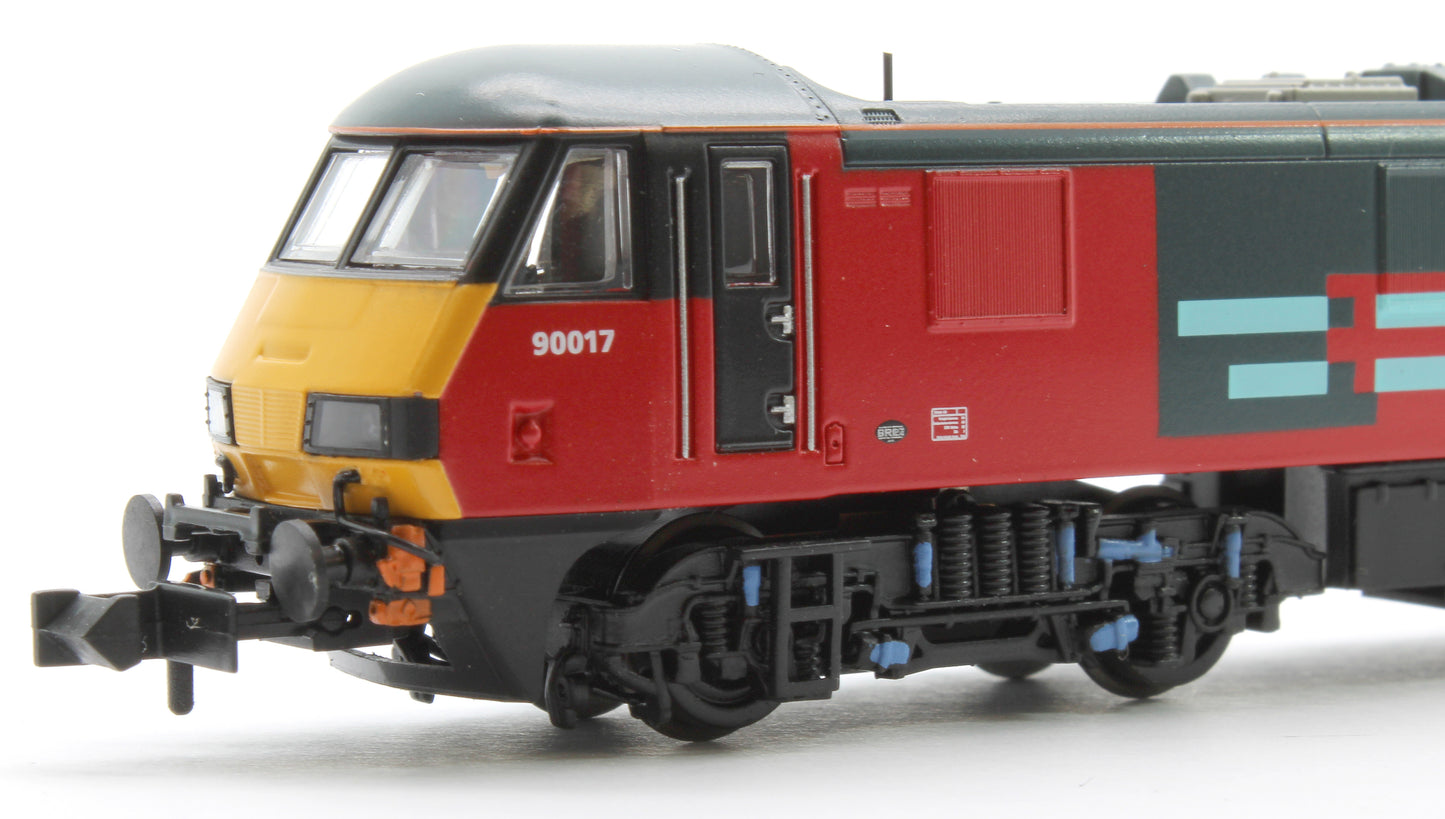 Class 90/0 90017 'Rail Express Systems Quality Assured' Rail Exp. Sys. Electric Locomotive