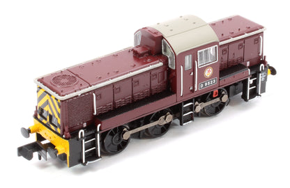 Class 14 D9523 BR Maroon (Wasp Stripes) Diesel Locomotive