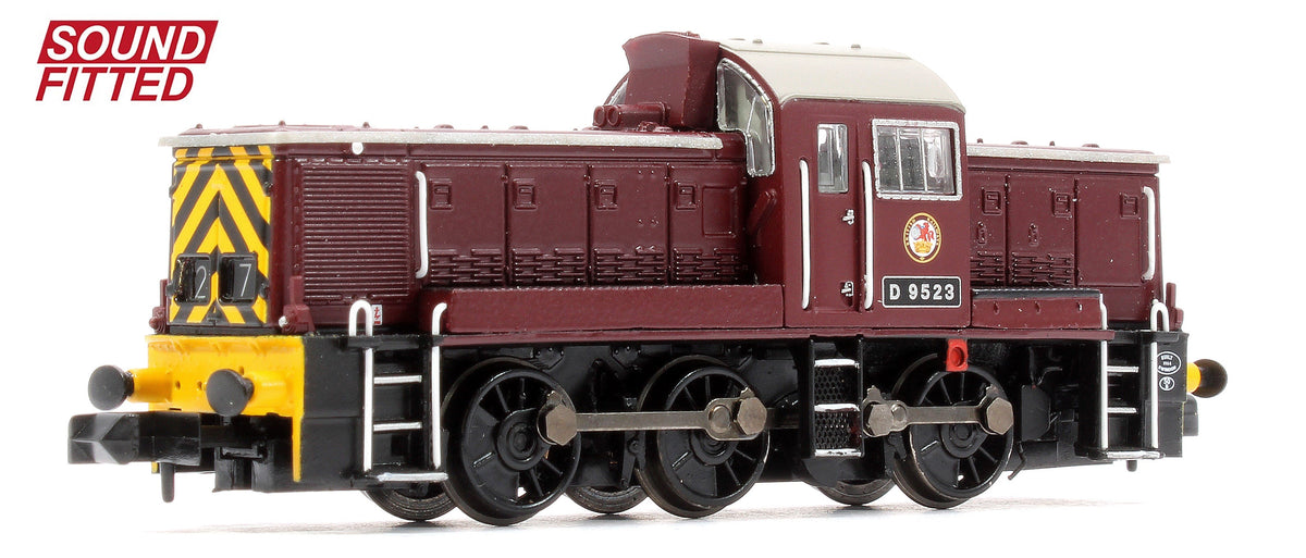 Pre-Owned 372-955SF Class 14 D9523 BR Maroon (Wasp Stripes) Diesel Locomotive - DCC Sound