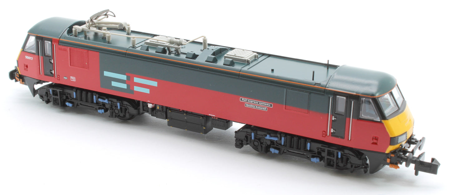 Class 90/0 90017 'Rail Express Systems Quality Assured' Rail Exp. Sys. Electric Locomotive