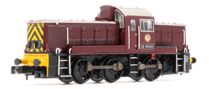 Class 14 D9523 BR Maroon (Wasp Stripes) Diesel Locomotive