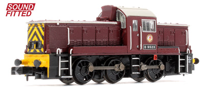 Class 14 D9523 BR Maroon (Wasp Stripes) Diesel Locomotive - DCC Sound