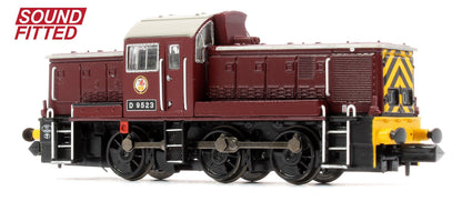 Pre-Owned 372-955SF Class 14 D9523 BR Maroon (Wasp Stripes) Diesel Locomotive - DCC Sound