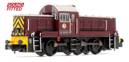 Pre-Owned 372-955SF Class 14 D9523 BR Maroon (Wasp Stripes) Diesel Locomotive - DCC Sound