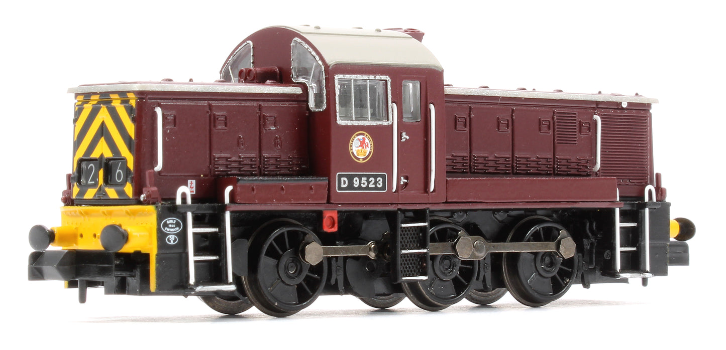 Class 14 D9523 BR Maroon (Wasp Stripes) Diesel Locomotive