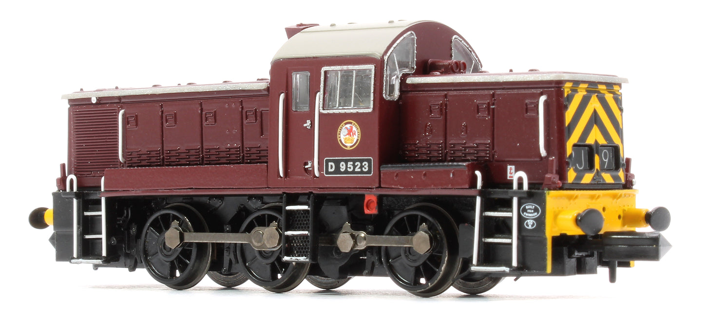 Class 14 D9523 BR Maroon (Wasp Stripes) Diesel Locomotive