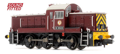 Pre-Owned 372-955SF Class 14 D9523 BR Maroon (Wasp Stripes) Diesel Locomotive - DCC Sound
