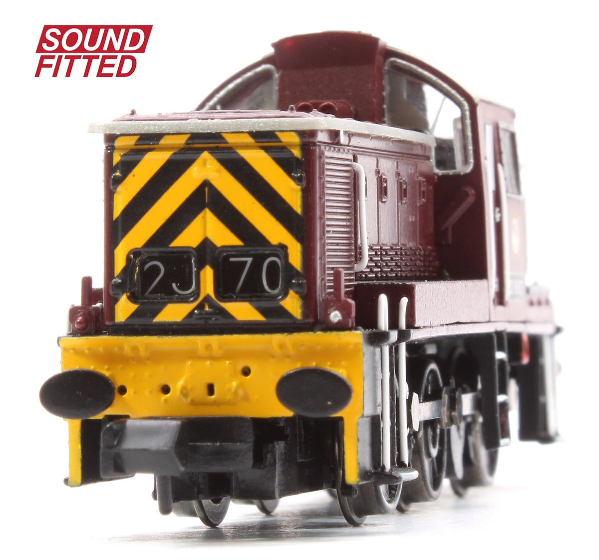 Pre-Owned 372-955SF Class 14 D9523 BR Maroon (Wasp Stripes) Diesel Locomotive - DCC Sound