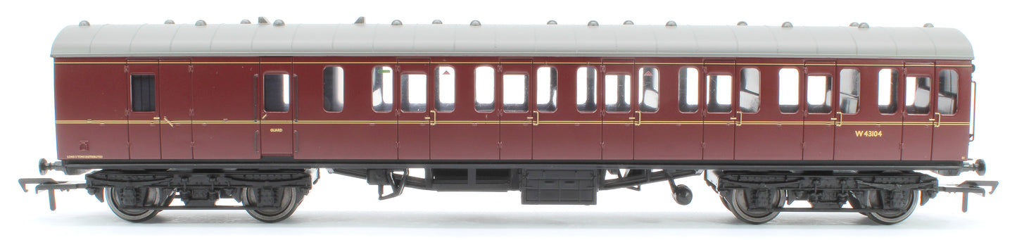 BR Mk1 57ft 'Suburban' BS Brake Second BR Maroon No.W43104