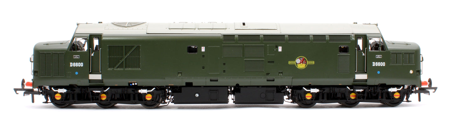 Class 37/0 D6600 BR Green w/Small Yellow Panel Diesel Locomotive