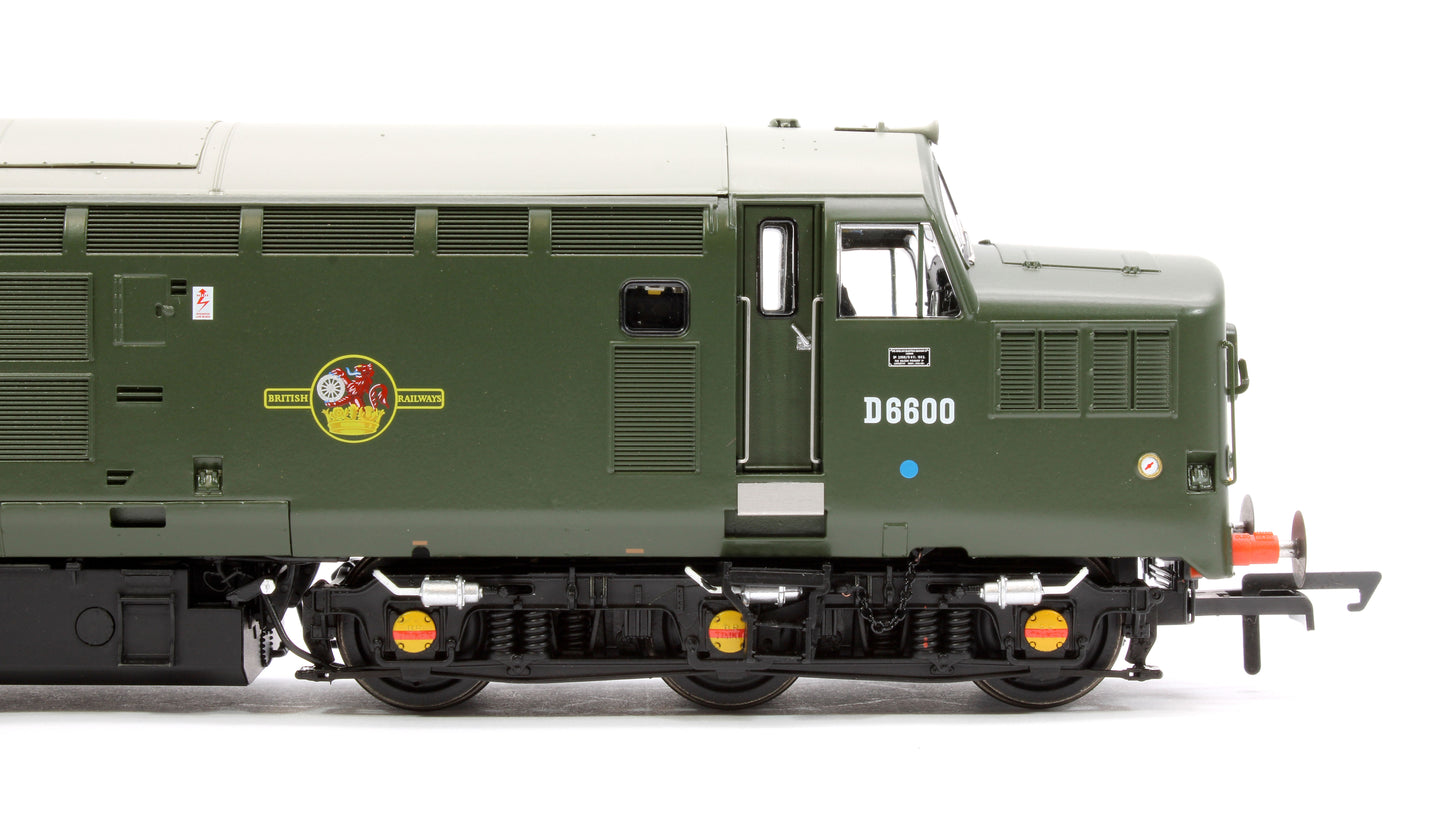 Class 37/0 D6600 BR Green w/Small Yellow Panel Diesel Locomotive