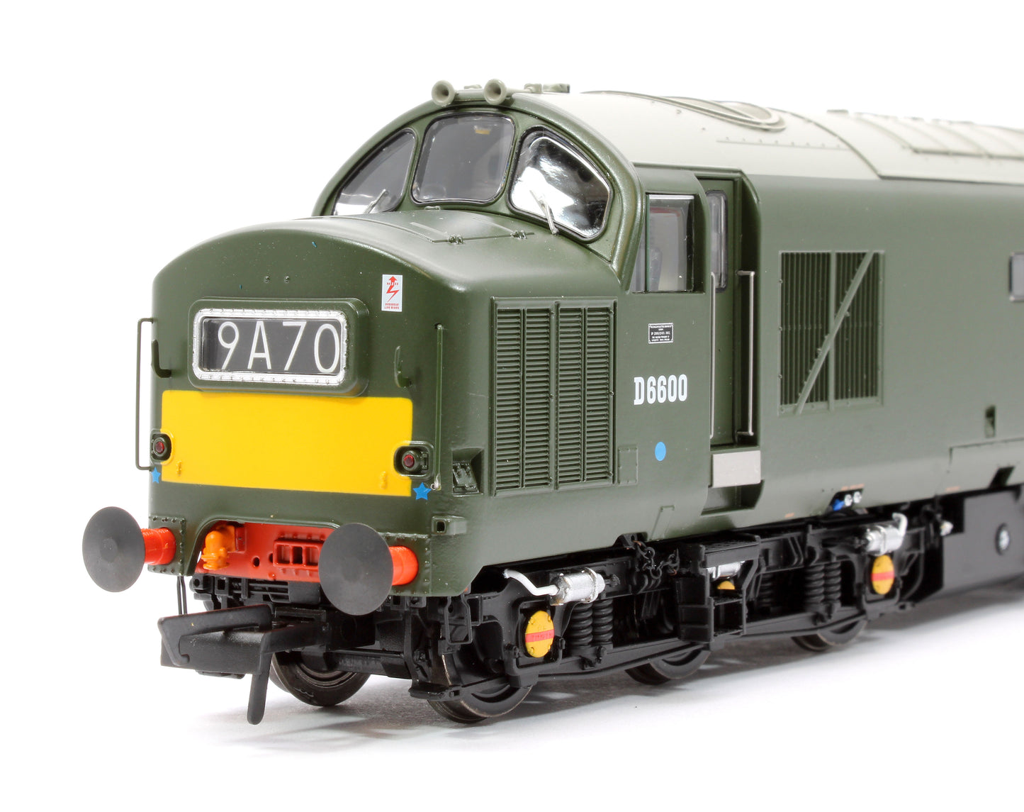 Class 37/0 D6600 BR Green w/Small Yellow Panel Diesel Locomotive - DCC Sound