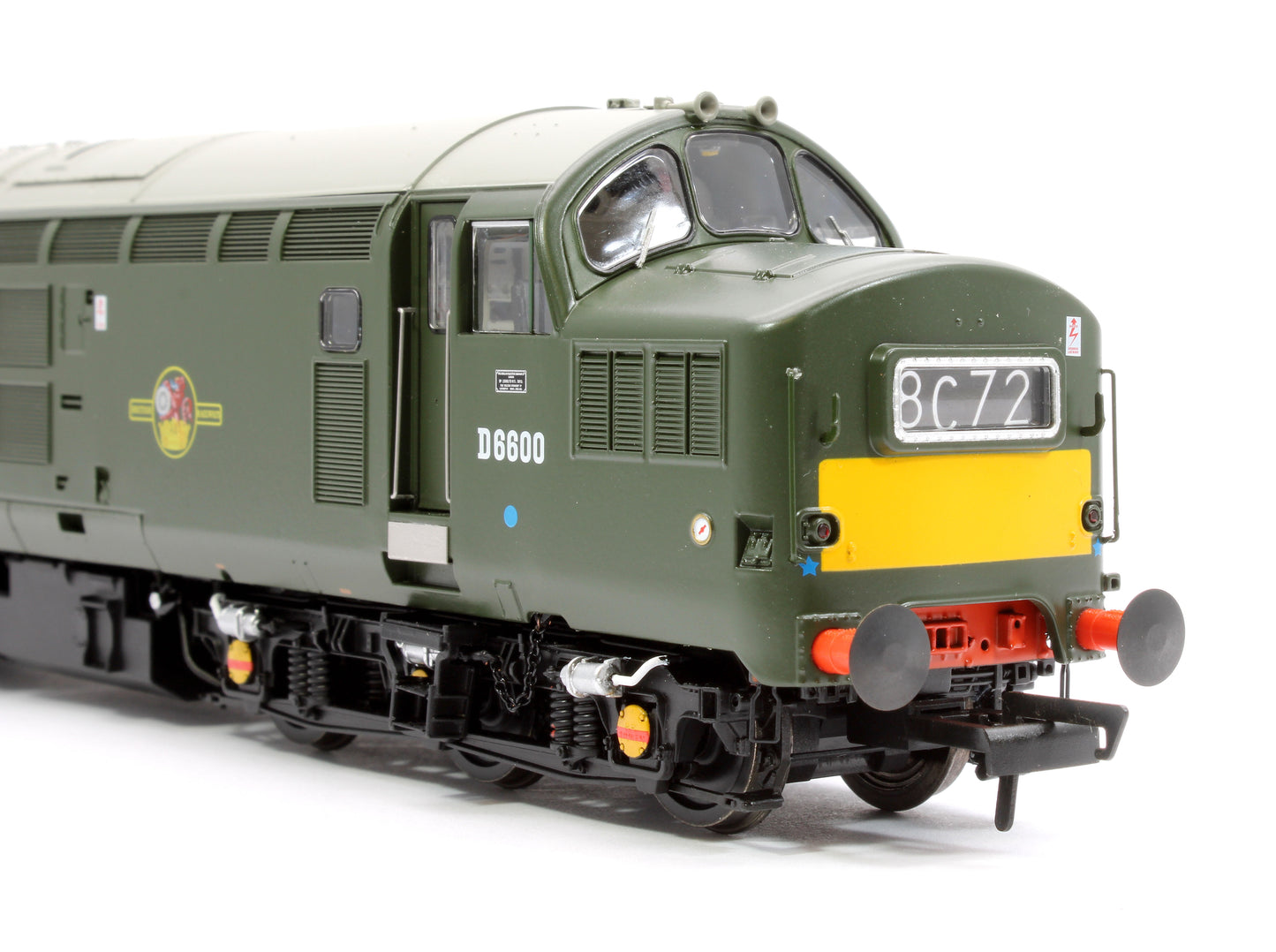 Class 37/0 D6600 BR Green w/Small Yellow Panel Diesel Locomotive - DCC Sound