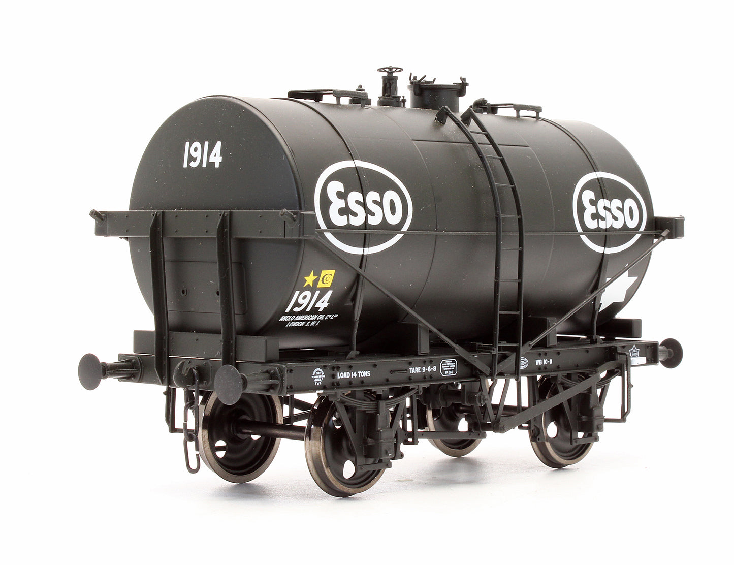 Pre-Owned 7F-059-004 14T Tank Wagon Class B Shell Esso Black No.1914