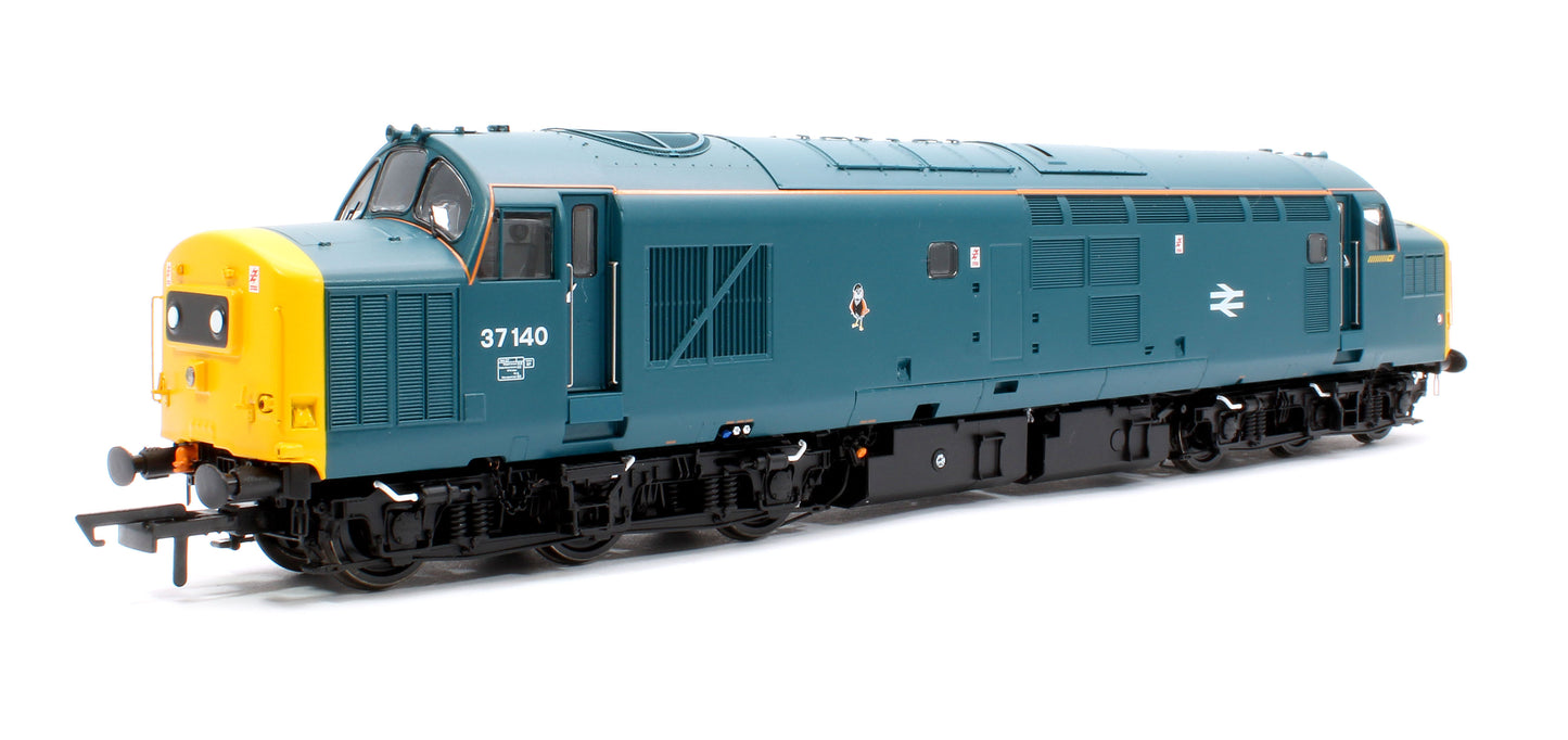 Class 37/0 37140 BR Blue (Orange Cantrail) Diesel Locomotive