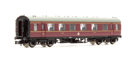 Pre-Owned 374-850B Stanier Composite Coach LMS Crimson Lake '9737'