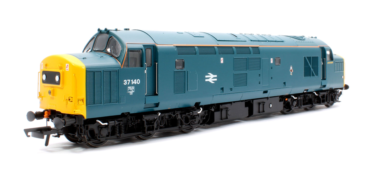 Class 37/0 37140 BR Blue (Orange Cantrail) Diesel Locomotive - DCC Sound