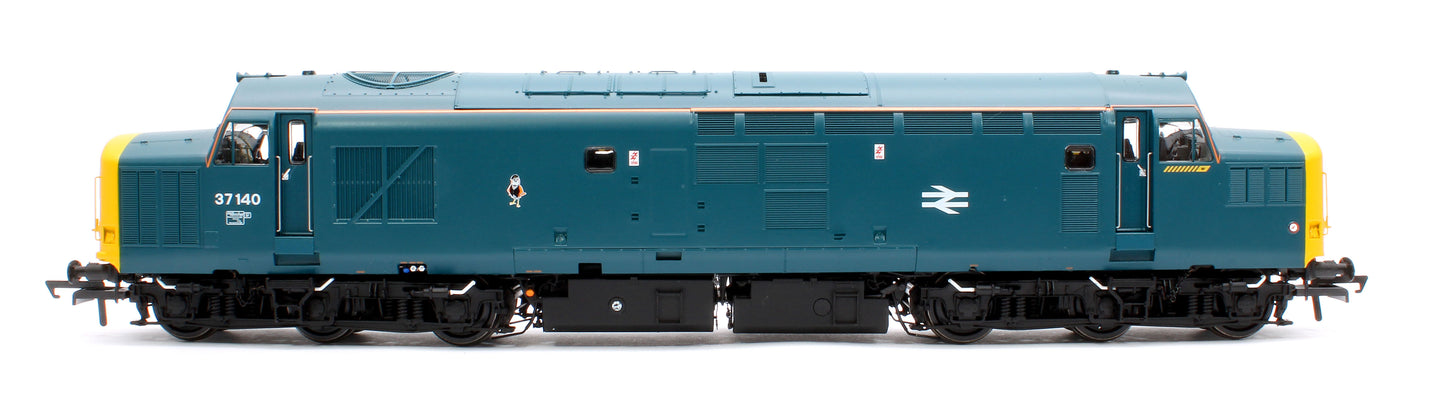 Class 37/0 37140 BR Blue (Orange Cantrail) Diesel Locomotive