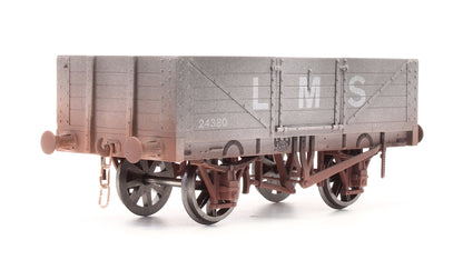 Pre-Owned 7F-051-035W LMS 5 Plank Open Wagon No.24380 - Weathered