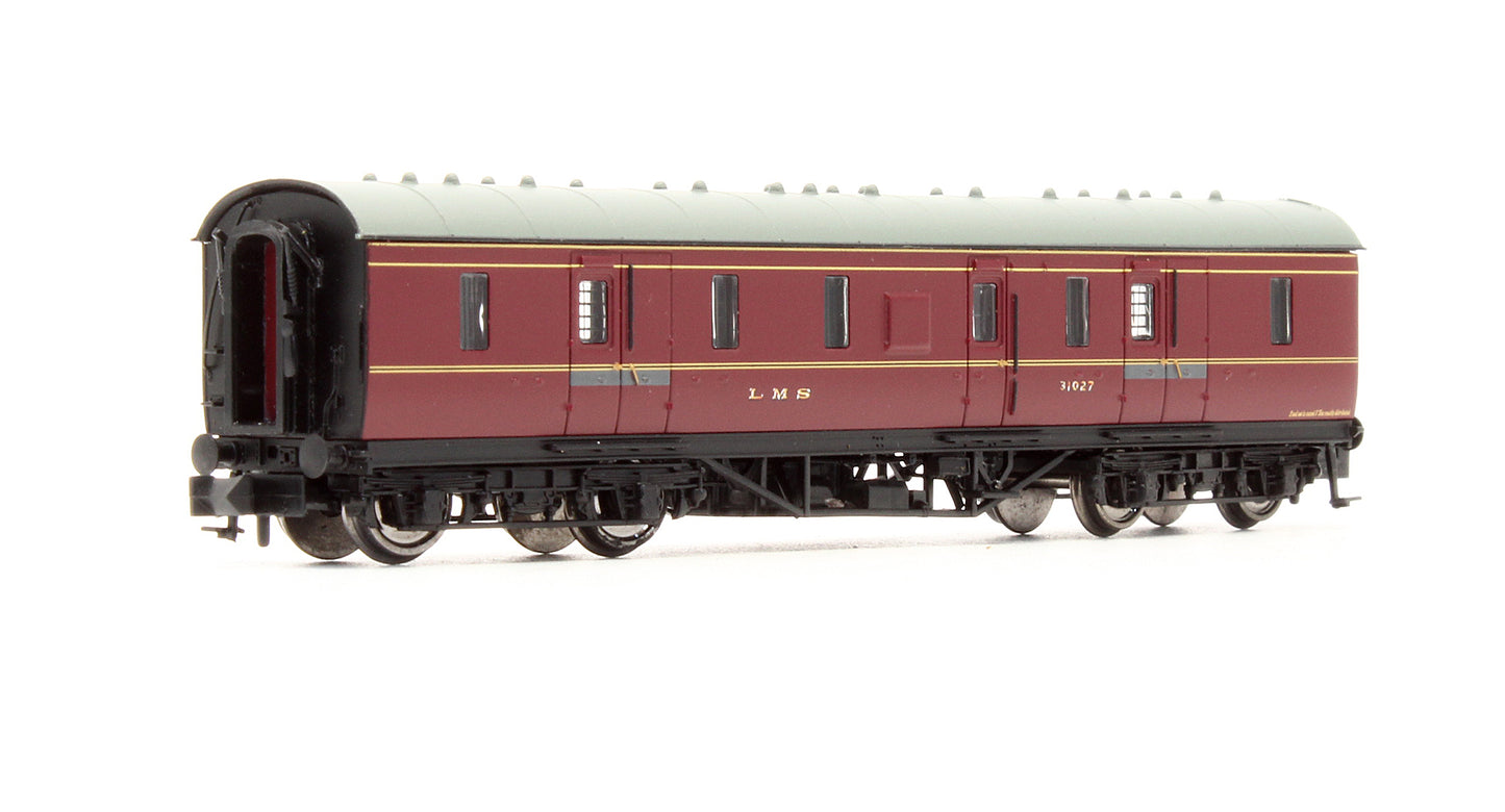 Pre-Owned 374-885 LMS 50ft Full Brake Coach Crimson Lake '31027'