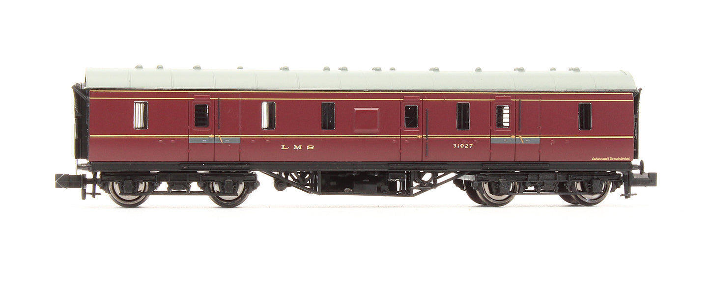 Pre-Owned 374-885 LMS 50ft Full Brake Coach Crimson Lake '31027'