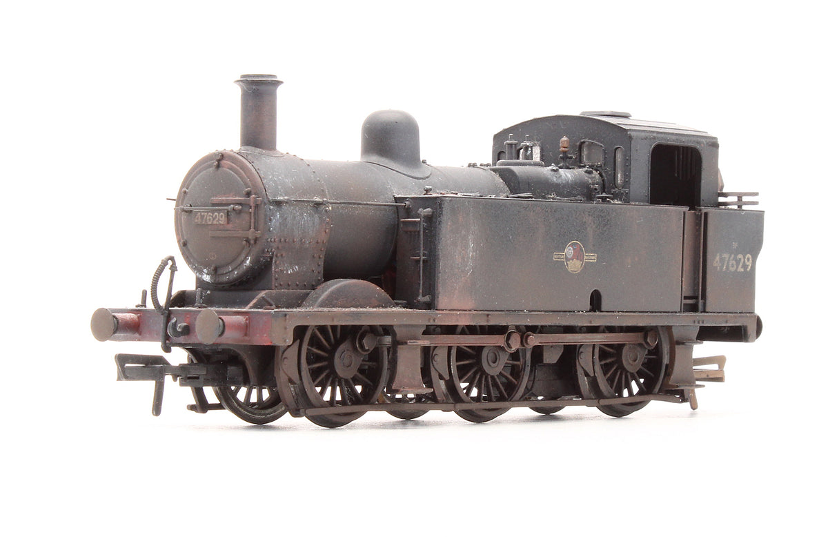 32-225DC Pre-Owned 3F Fowler Jinty '47629' BR Black Late Crest Steam Locomotive - Custom Weathered - DCC Fitted