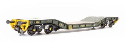 Pre-Owned H7-WW-710 Warwell Wagon 50t With Gloucester GPS Bogies MODA95536 In MOD 2000s Olive
