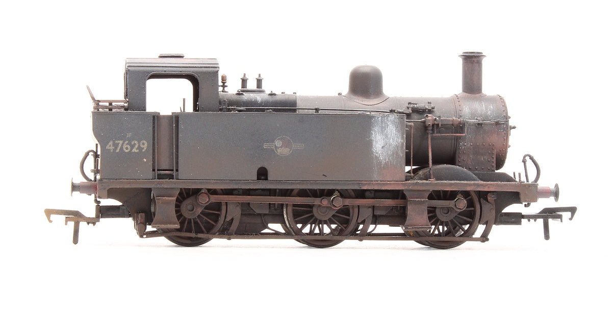 32-225DC Pre-Owned 3F Fowler Jinty '47629' BR Black Late Crest Steam Locomotive - Custom Weathered - DCC Fitted