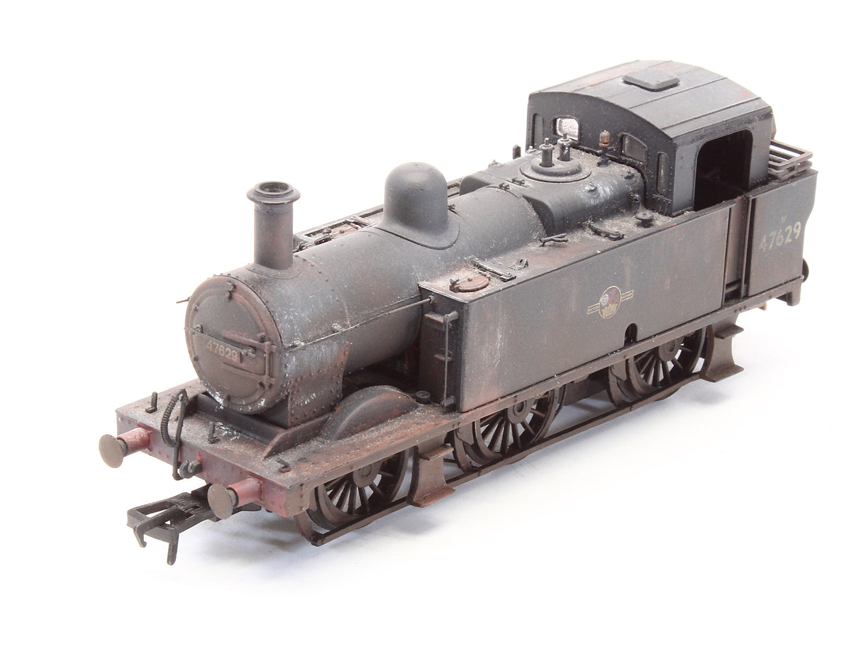 32-225DC Pre-Owned 3F Fowler Jinty '47629' BR Black Late Crest Steam Locomotive - Custom Weathered - DCC Fitted