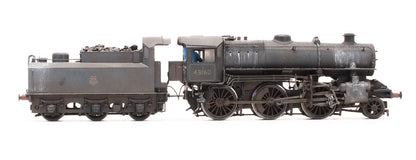 32-577 Pre-Owned Ivatt Class 4 43160 BR Lined Black Early Emblem Steam Locomotive - Custom Weathered - DCC Sound Fitted