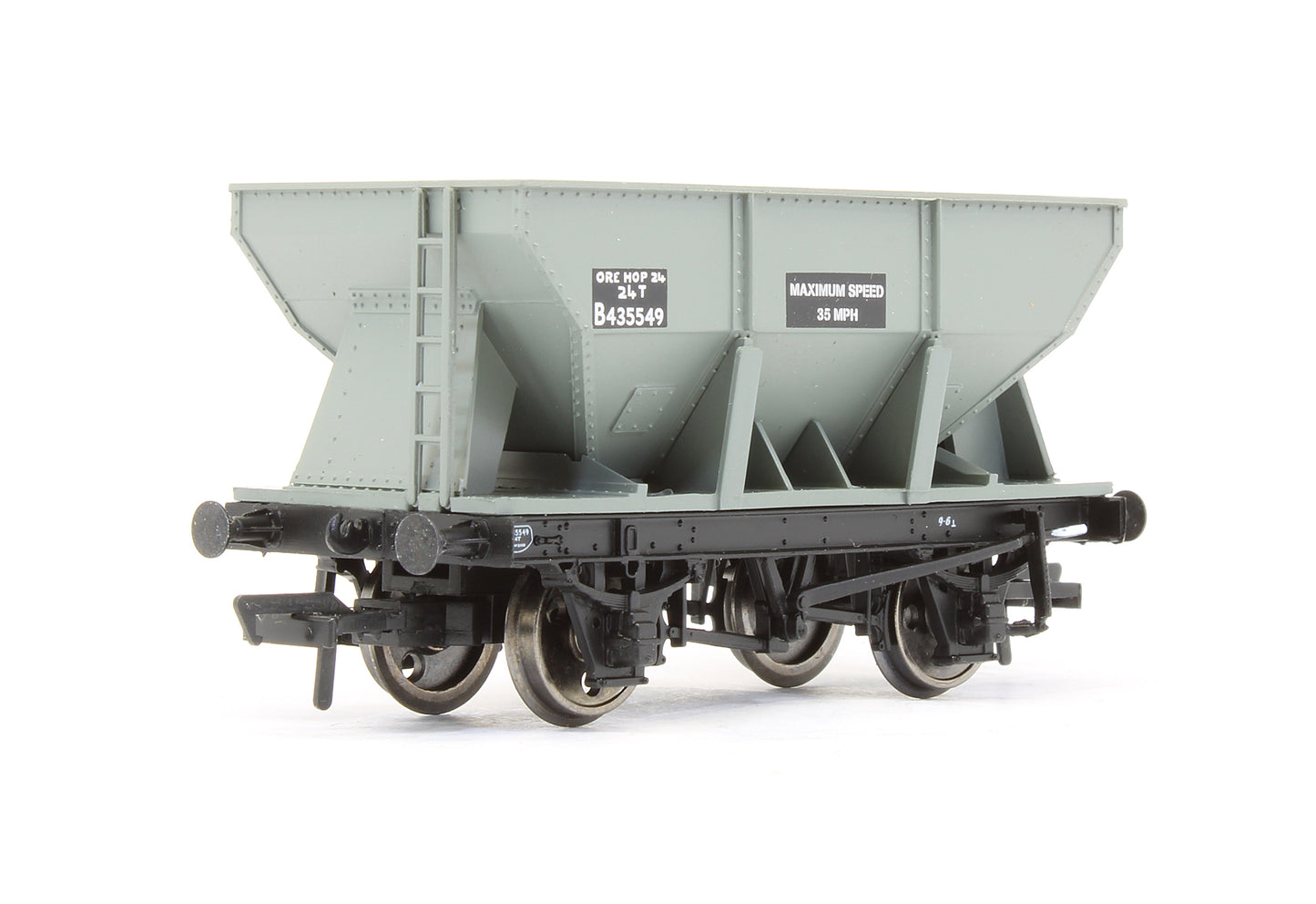 Pre-Owned 24T Ore Hopper Wagon BR Grey Iron Ore 'B435549'