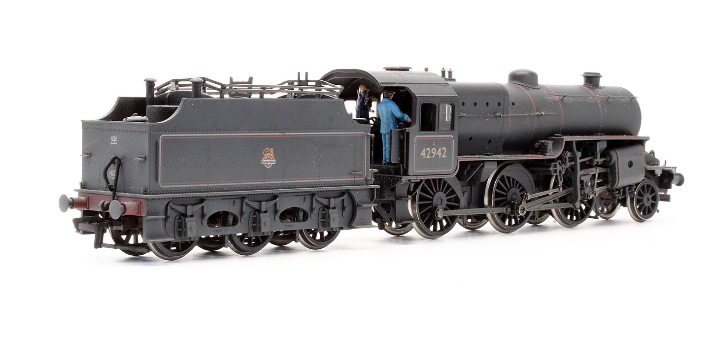 Pre-Owned 2-6-0 Crab 42942 BR Lined Black Early Emblem Steam Locomotive - Weathered -DCC Sound Fitted