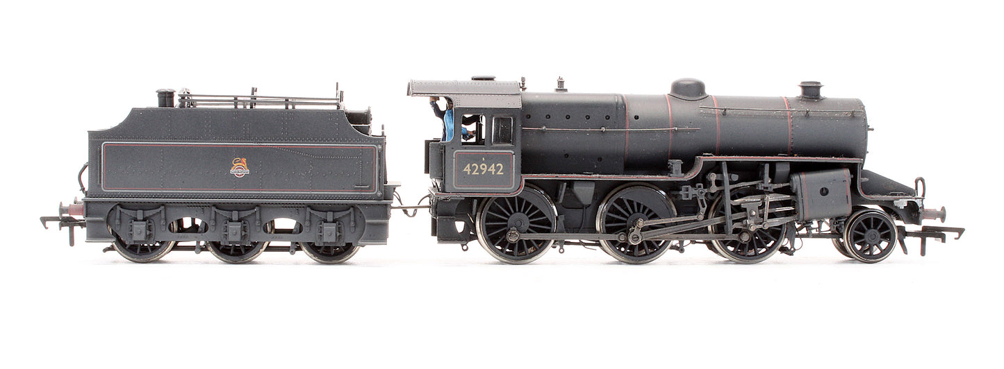 Pre-Owned 2-6-0 Crab 42942 BR Lined Black Early Emblem Steam Locomotive - Weathered -DCC Sound Fitted